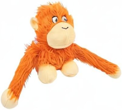Best Pet Supplies Interactive Squeaky Dog Toy - Crinkle Duck, Yellow