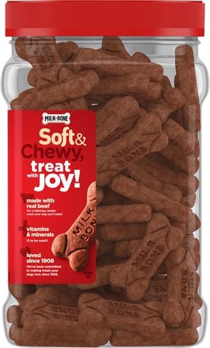 Milk-Bone Soft & Chewy Dog Treats, 25 Oz. Canister