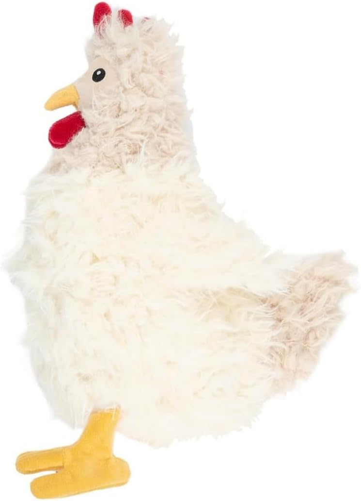 Best Pet Supplies Interactive Squeaky Dog Toy - Crinkle Duck, Yellow