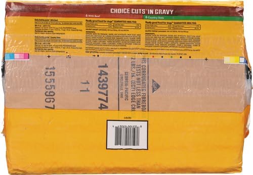 Pedigree Choice Cuts Wet Dog Food, Beef & Country Stew, 13.2 oz, 12 Count