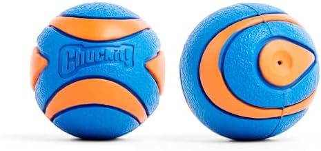 Chuckit! Ultra Ball Dog Toy, Durable Rubber, Medium 2.5-in, 2 Pack