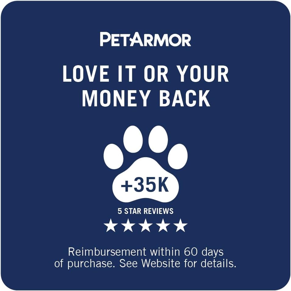 PetArmor Plus Flea and Tick Prevention for Cats, Cat Flea and Tick Treatment, 3 Doses, Waterproof Topical, Fast Acting, Cats Over 1.5 lbs