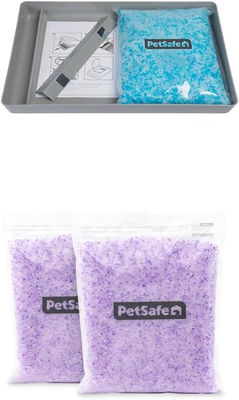 PetSafe ScoopFree Premium Crystal Litter, Lavender Scent, 4.3Lb Bag, 2 Pack