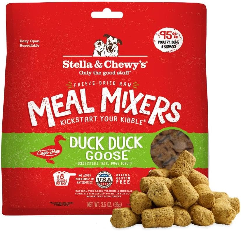 Stella & Chewy's Freeze-Dried Raw Beef Meal Mixers- Dog Food Topper and Mixer - Made with 95% Grass-Fed Beef, Organs & Bone - Perfect for Picky Eaters - Grain-Free - 7 oz