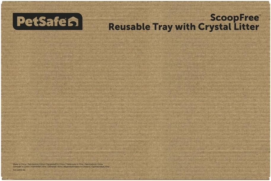 PetSafe ScoopFree Premium Crystal Litter, Lavender Scent, 4.3Lb Bag, 2 Pack