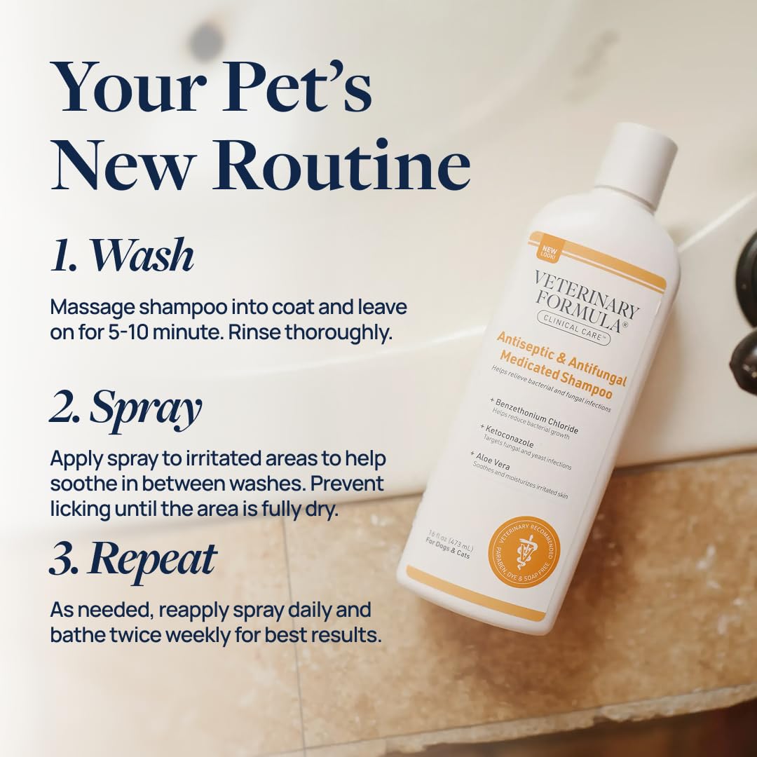 Veterinary Formula Clinical Care Antiseptic & Antifungal Shampoo, 16 oz