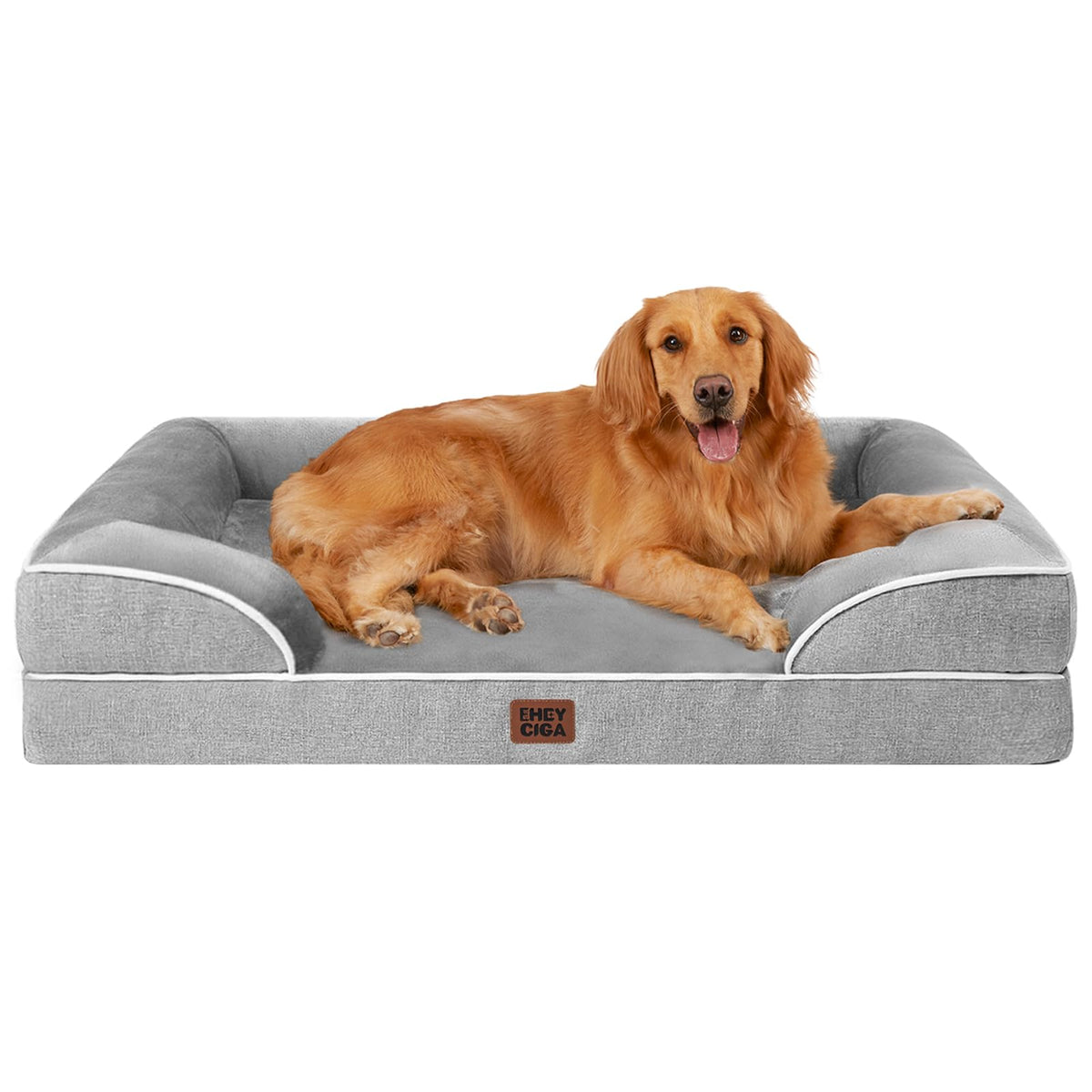 EHEYCIGA Orthopedic Extra Large Dog Bed, Waterproof Washable XL Pet Bed 44"