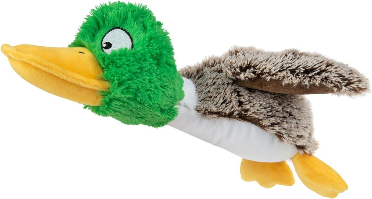 Best Pet Supplies Interactive Squeaky Dog Toy - Crinkle Duck, Yellow