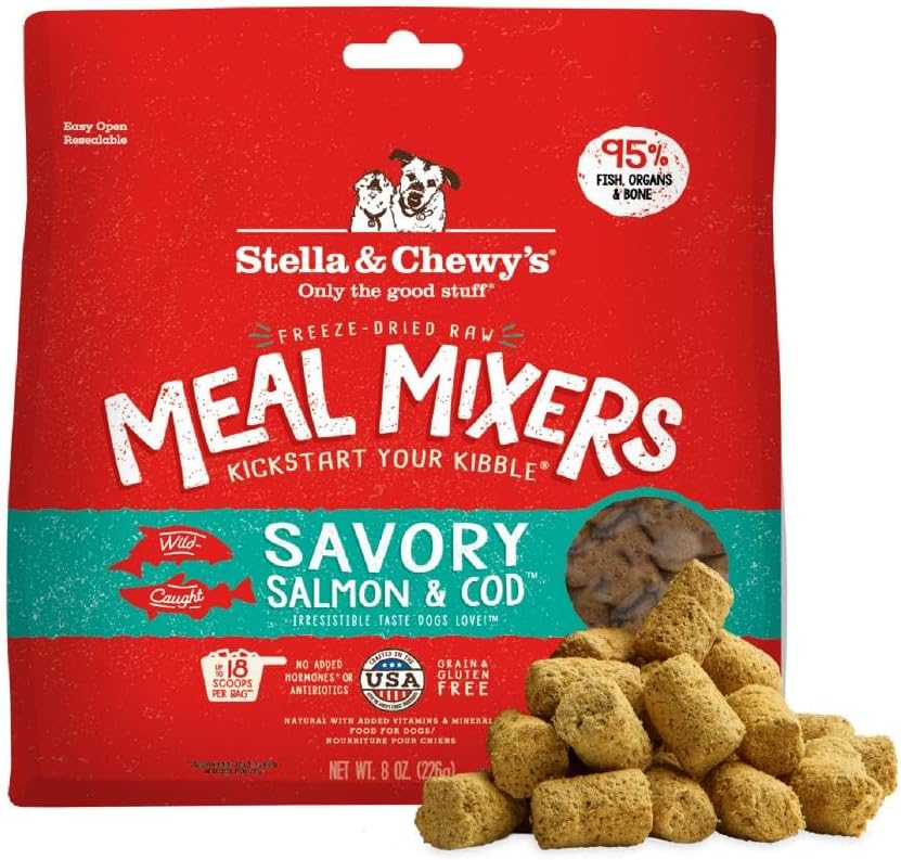 Stella & Chewy's Freeze-Dried Raw Beef Meal Mixers- Dog Food Topper and Mixer - Made with 95% Grass-Fed Beef, Organs & Bone - Perfect for Picky Eaters - Grain-Free - 7 oz