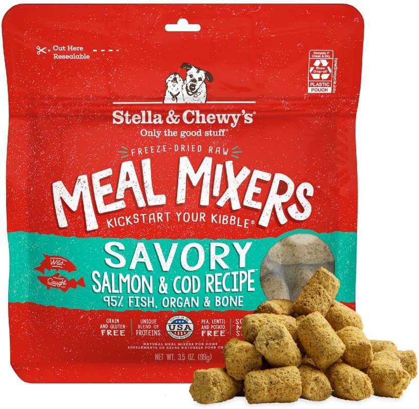 Stella & Chewy's Freeze-Dried Raw Beef Meal Mixers- Dog Food Topper and Mixer - Made with 95% Grass-Fed Beef, Organs & Bone - Perfect for Picky Eaters - Grain-Free - 7 oz
