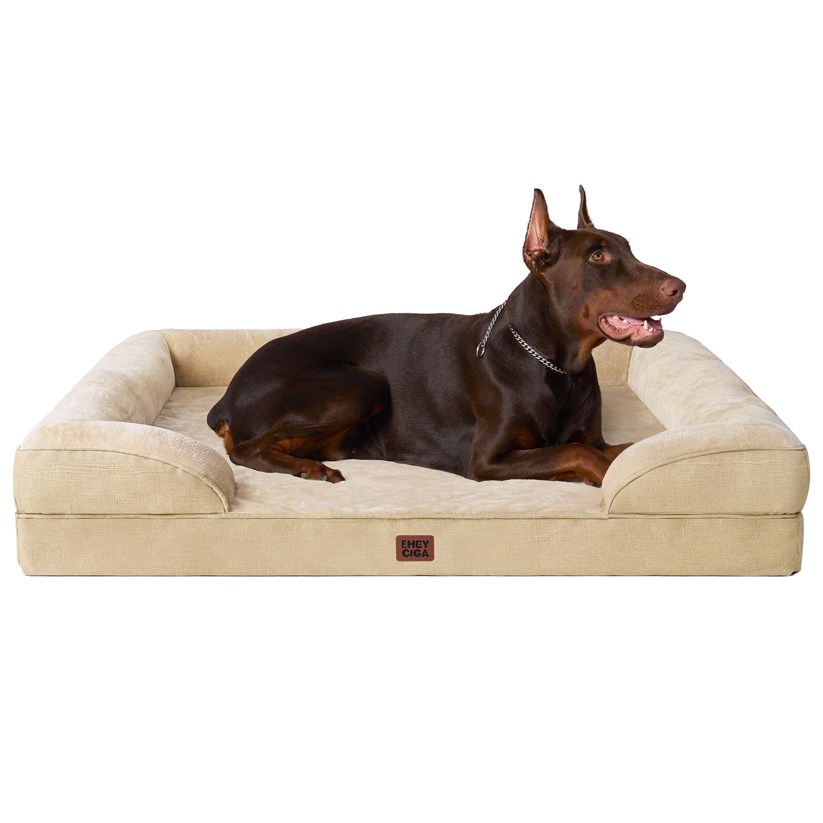 EHEYCIGA Orthopedic Extra Large Dog Bed, Waterproof Washable XL Pet Bed 44"