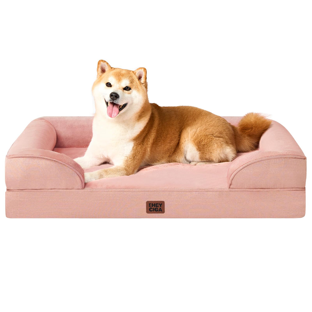EHEYCIGA Orthopedic Extra Large Dog Bed, Waterproof Washable XL Pet Bed 44"