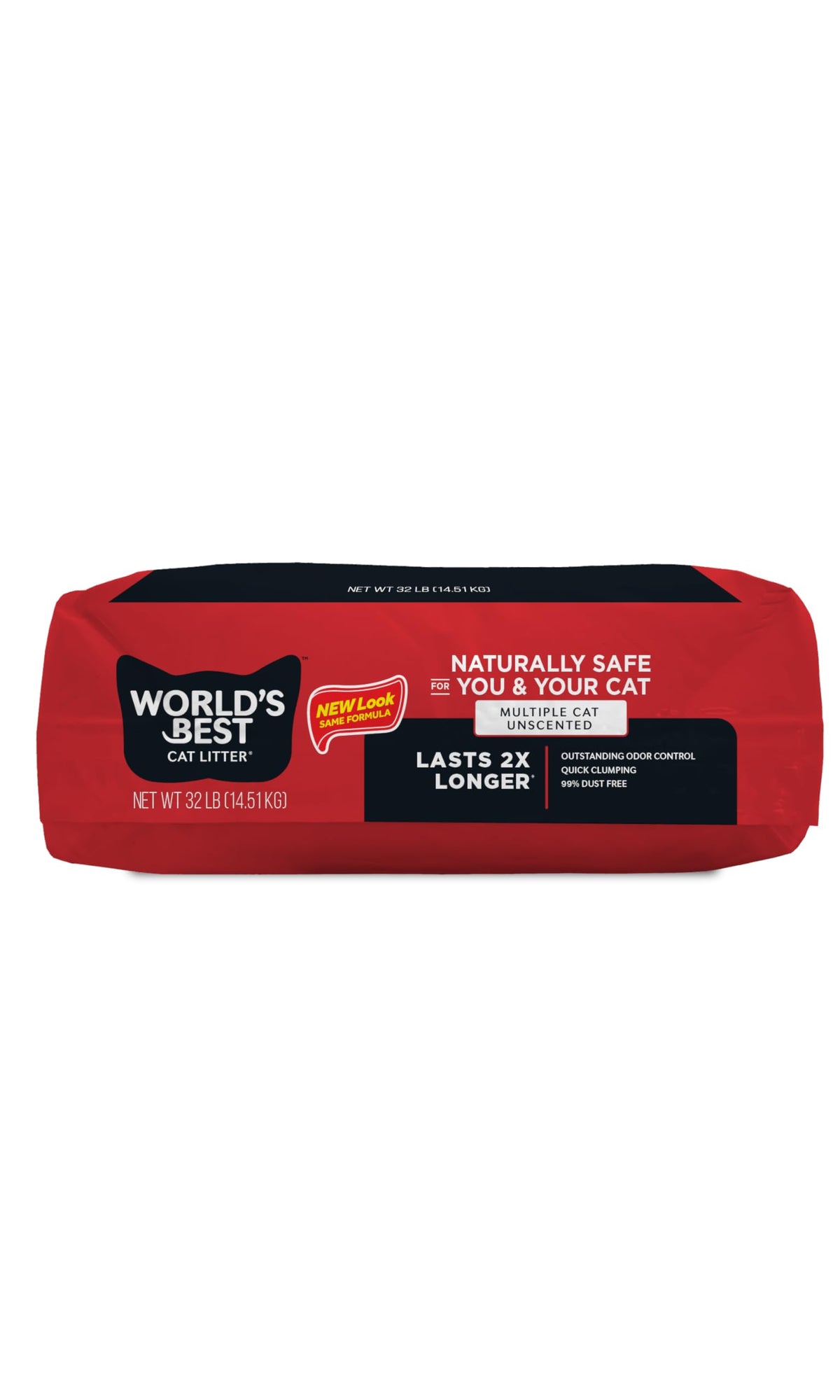 World's Best Cat Litter, Multiple Cat, Unscented, Odor Control, 15 lb Bag