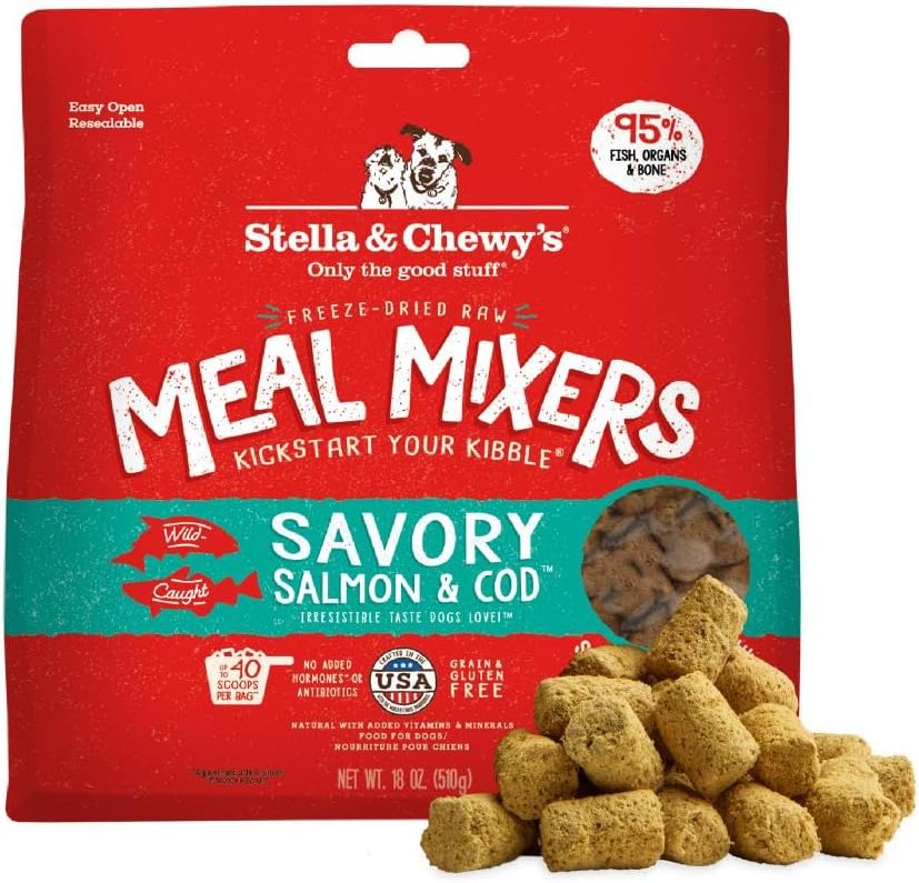 Stella & Chewy's Freeze-Dried Raw Beef Meal Mixers- Dog Food Topper and Mixer - Made with 95% Grass-Fed Beef, Organs & Bone - Perfect for Picky Eaters - Grain-Free - 7 oz