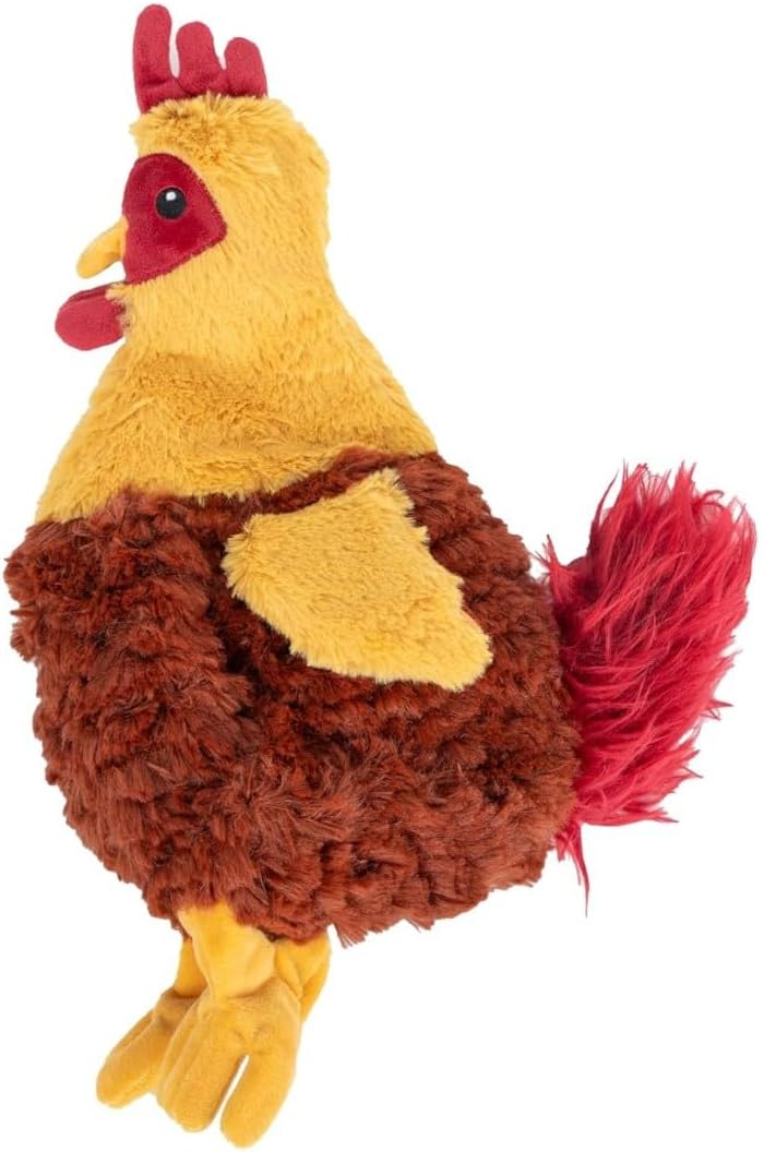 Best Pet Supplies Interactive Squeaky Dog Toy - Crinkle Duck, Yellow