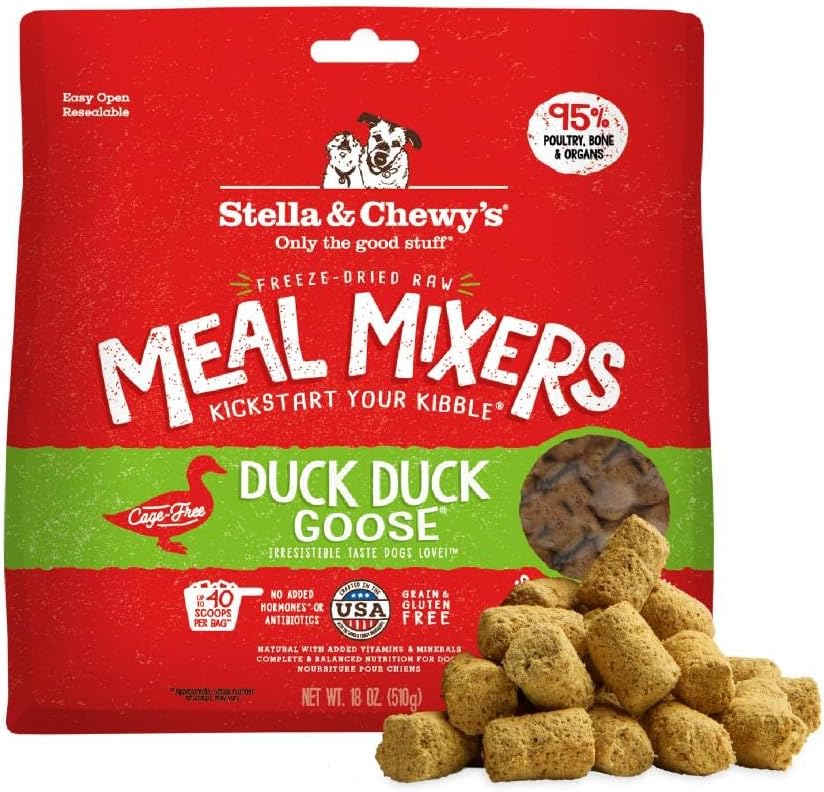 Stella & Chewy's Freeze-Dried Raw Beef Meal Mixers- Dog Food Topper and Mixer - Made with 95% Grass-Fed Beef, Organs & Bone - Perfect for Picky Eaters - Grain-Free - 7 oz