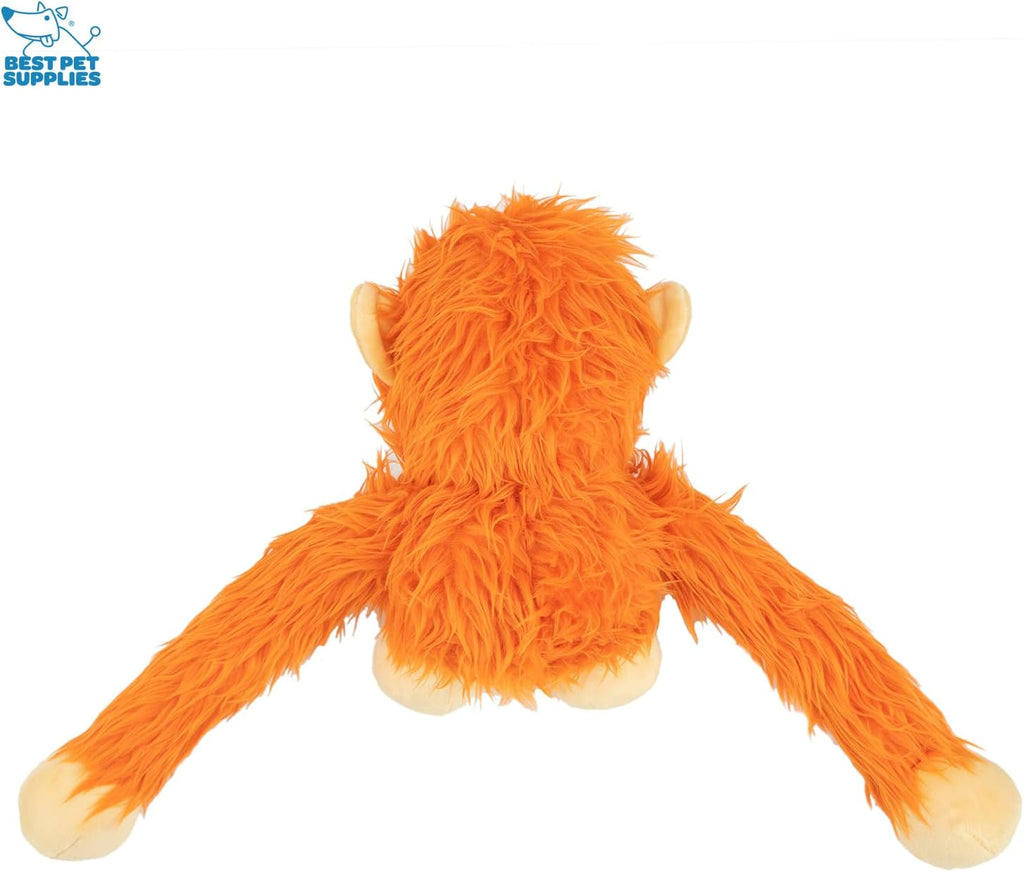 Best Pet Supplies Interactive Squeaky Dog Toy - Crinkle Duck, Yellow