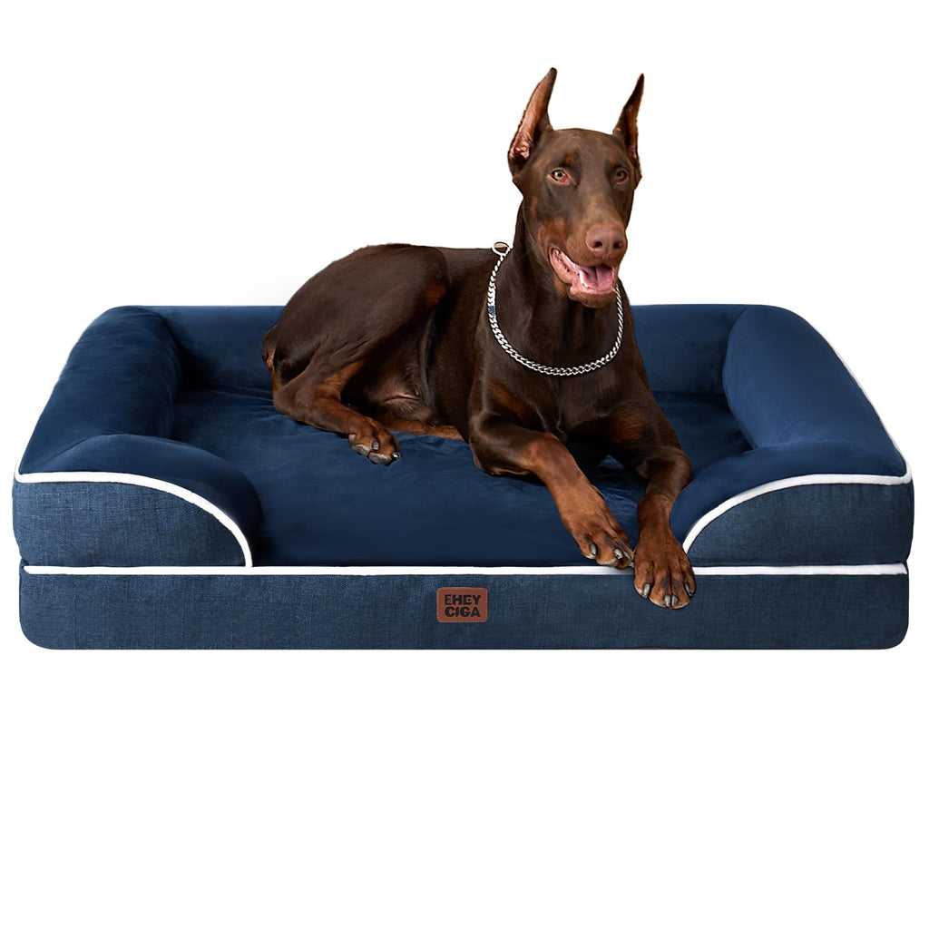 EHEYCIGA Orthopedic Extra Large Dog Bed, Waterproof Washable XL Pet Bed 44"
