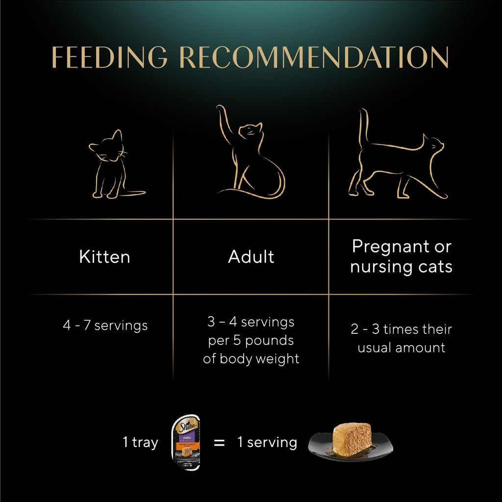 Sheba Perfect Portions Pate Wet Cat Food, Seafood Variety, 2.6 oz, 24 ct
