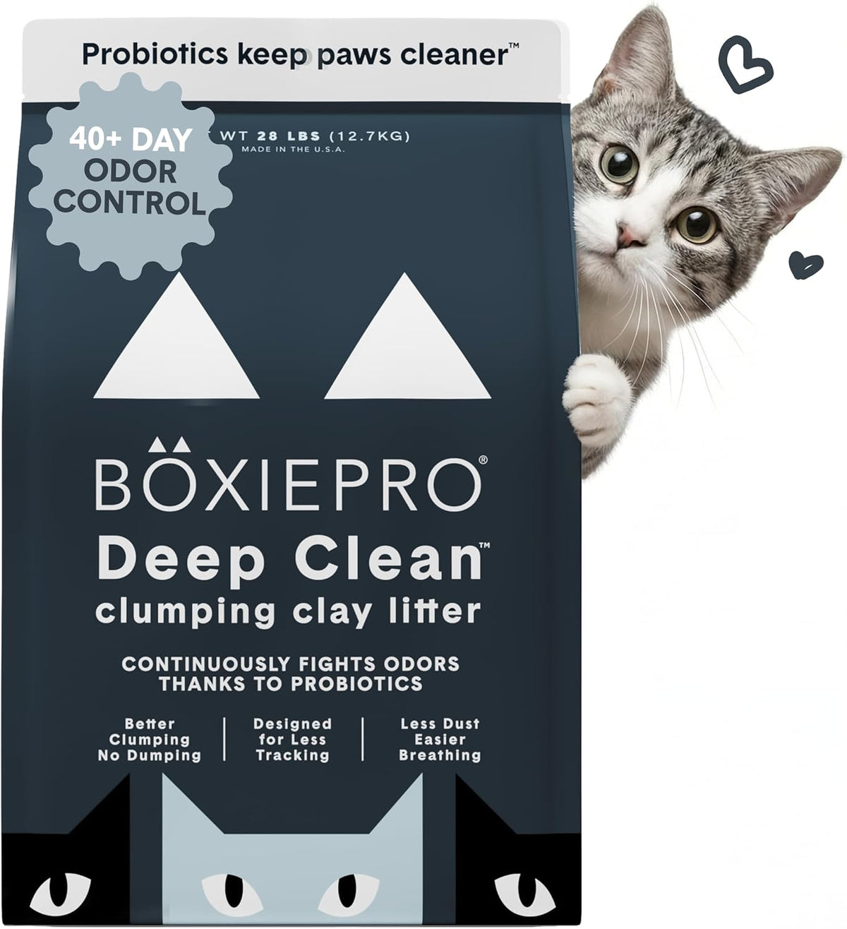 BoxiePro Bot Probiotic Cat Litter Automatic Box 40+ Day Odor Control 16 lb
