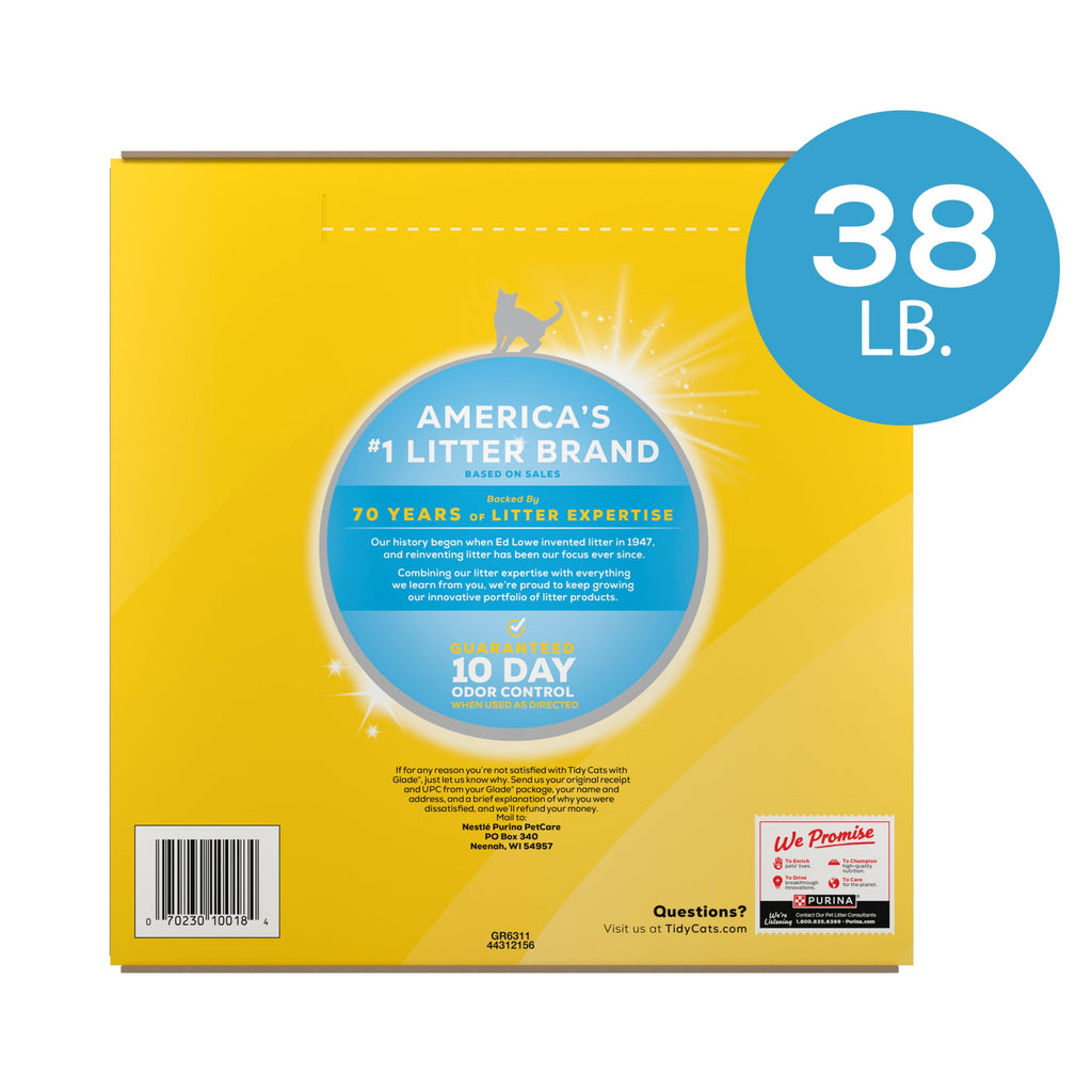 Purina Tidy Cats Clumping Cat Litter, Glade Clear Springs, 16 lb