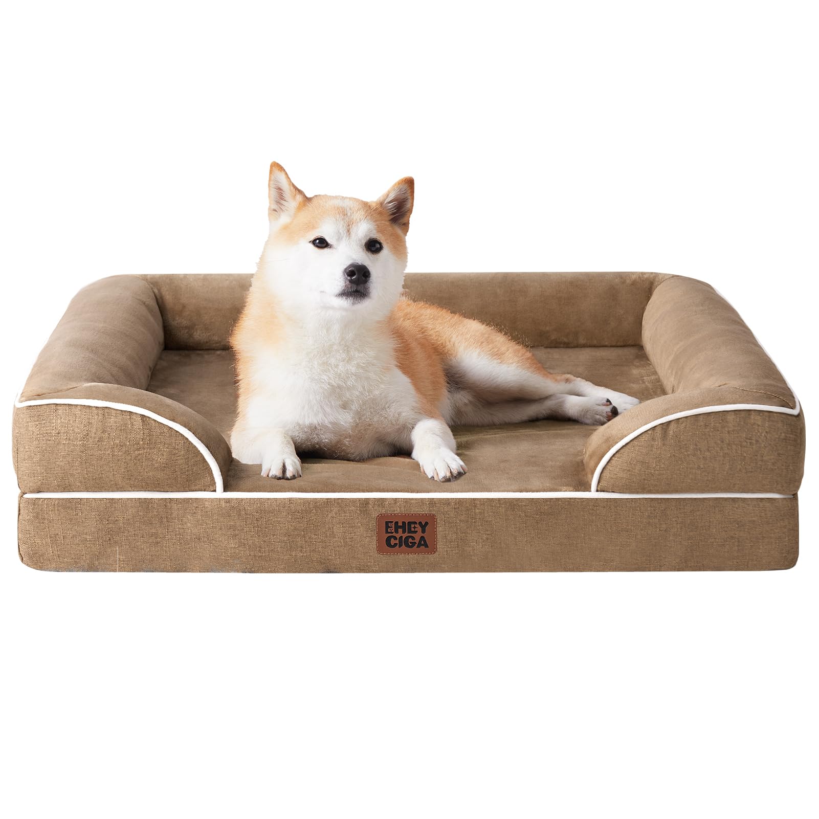 EHEYCIGA Orthopedic Extra Large Dog Bed, Waterproof Washable XL Pet Bed 44"