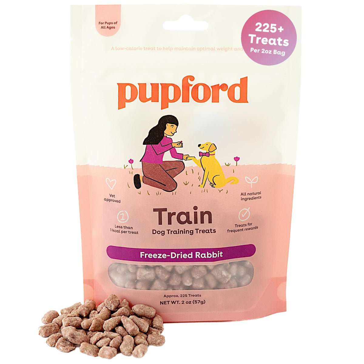 Pupford Freeze Dried Training Treats for Dogs & Puppies (Chicken, 4 oz)
