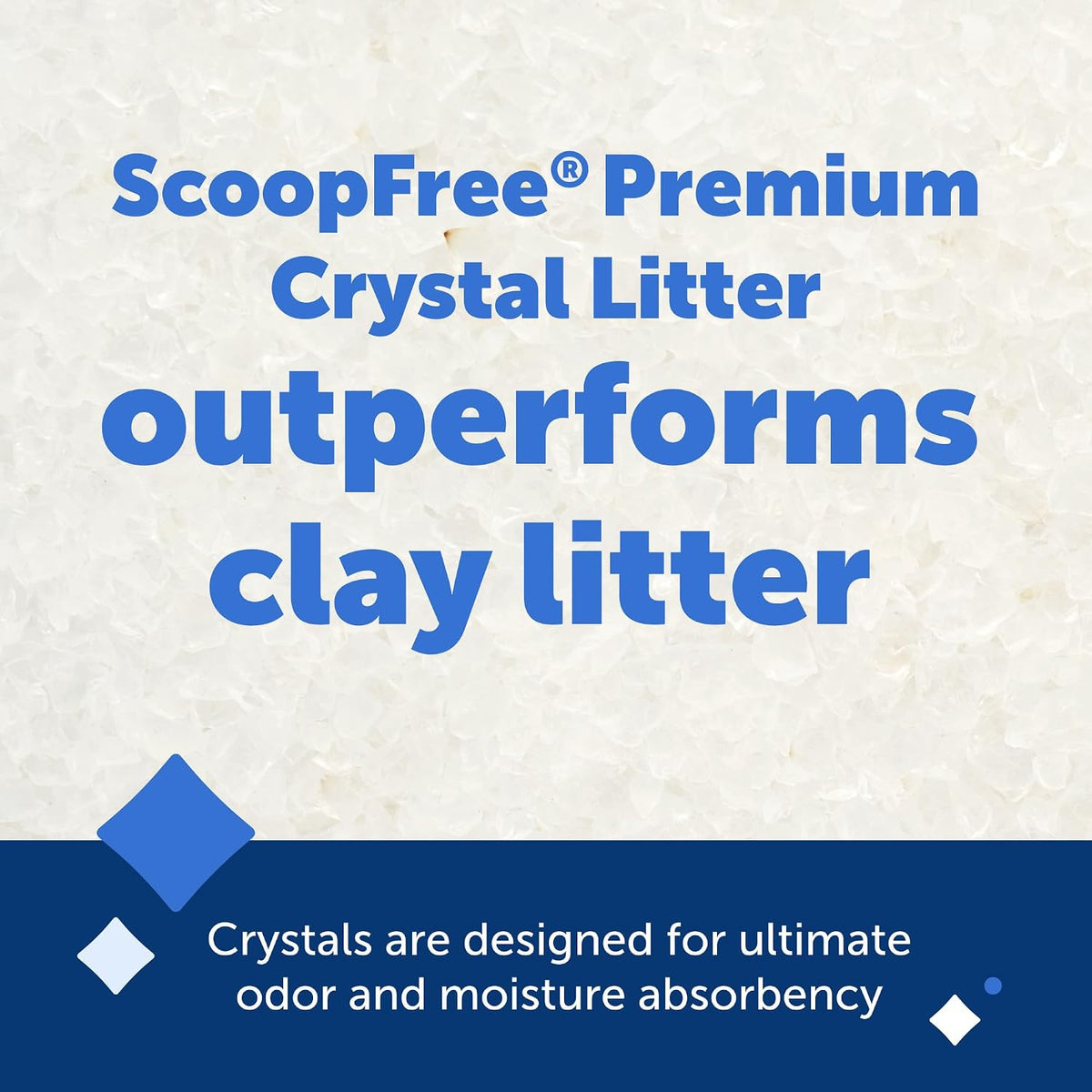 PetSafe ScoopFree Premium Crystal Litter, Lavender Scent, 4.3Lb Bag, 2 Pack
