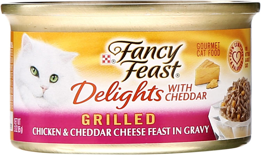 Purina Fancy Feast Gravy Lovers, Poultry & Beef Wet Cat Food, 3oz, 24-Pack