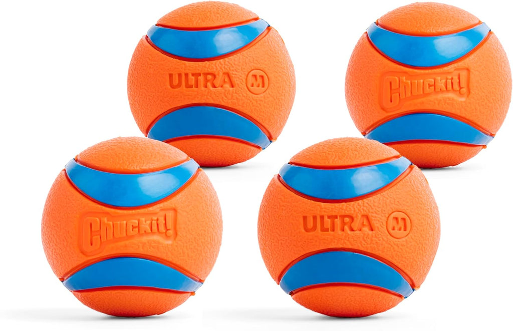 Chuckit! Ultra Ball Dog Toy, Durable Rubber, Medium 2.5-in, 2 Pack