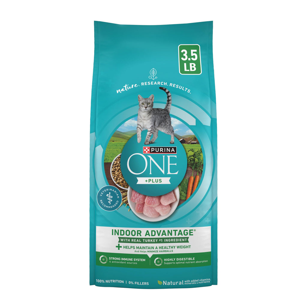 Purina ONE Indoor Advantage Weight Control Dry Cat Food, 16 lb Bag