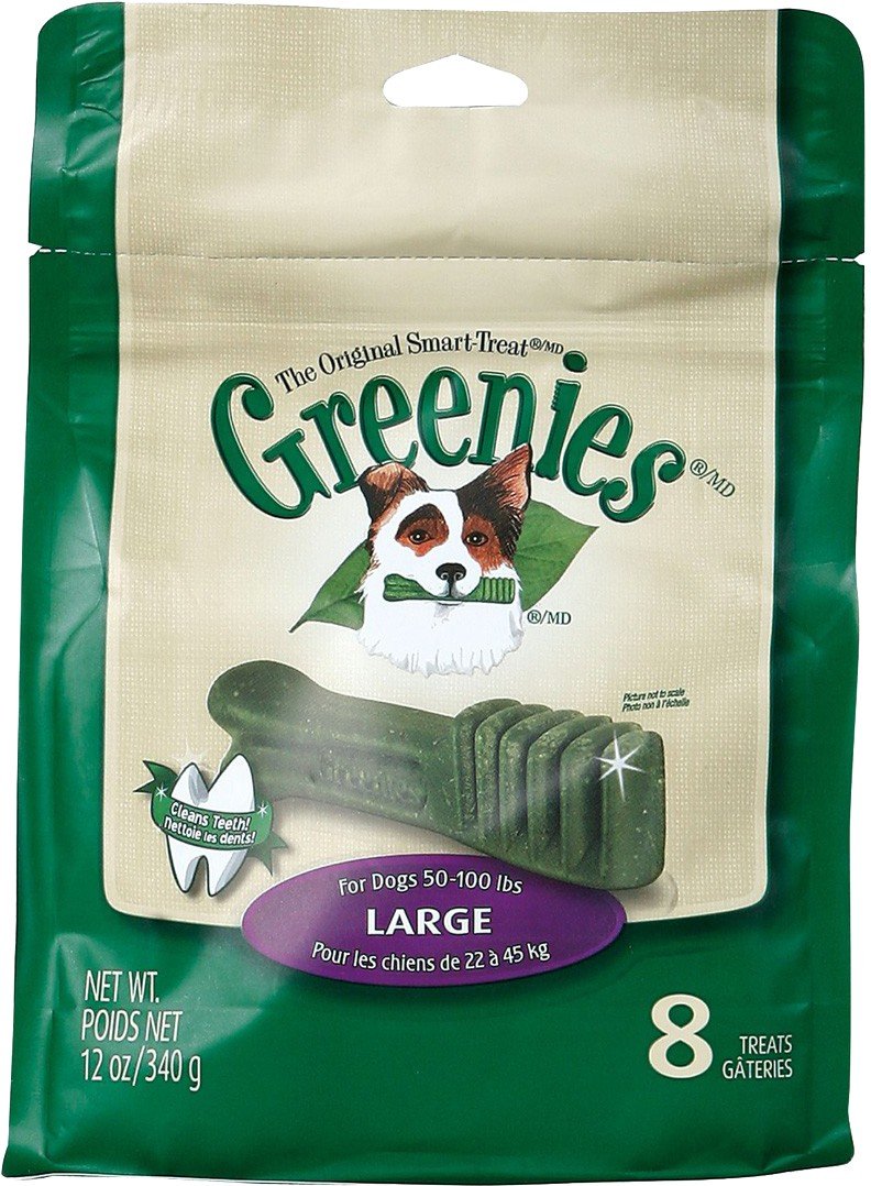 Greenies Large Natural Dental Dog Treats, Original Flavor, 17 Count