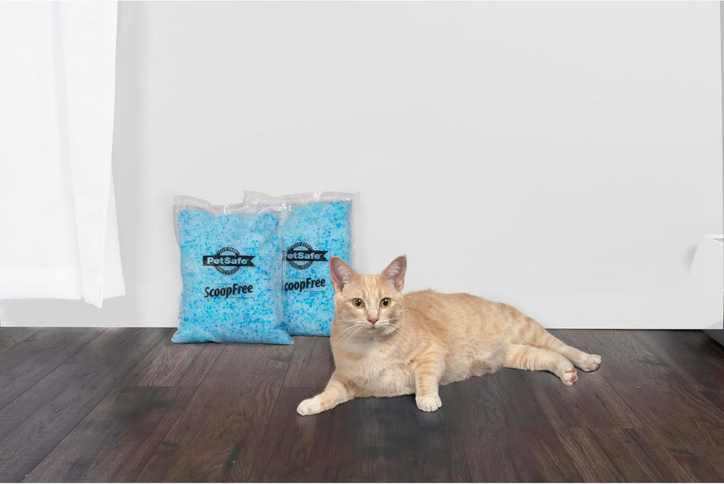 PetSafe ScoopFree Premium Crystal Litter, Lavender Scent, 4.3Lb Bag, 2 Pack