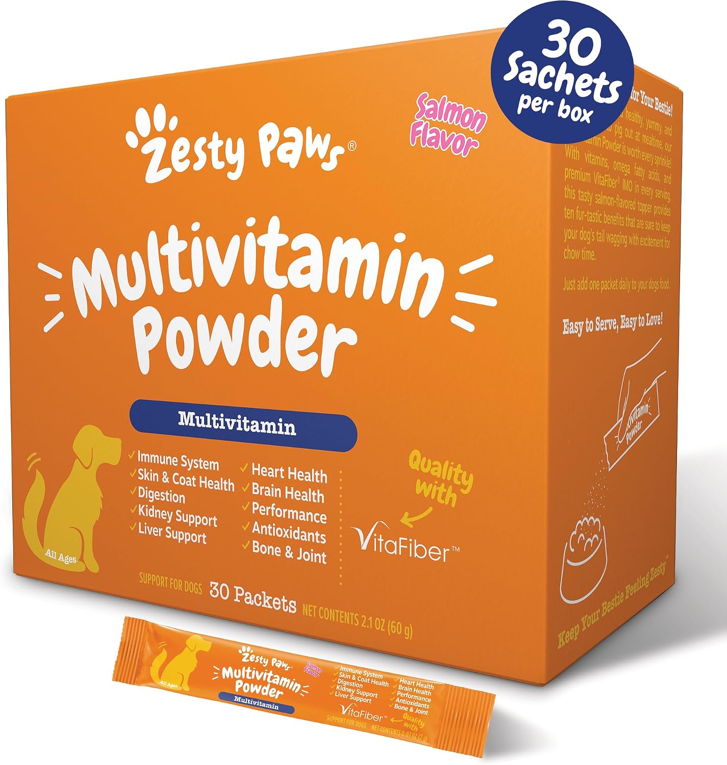 Zesty Paws Dog Vitamins - Dog Multivitamin Chews, Bison, 90 Ct