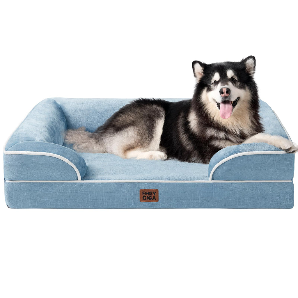 EHEYCIGA Orthopedic Extra Large Dog Bed, Waterproof Washable XL Pet Bed 44"