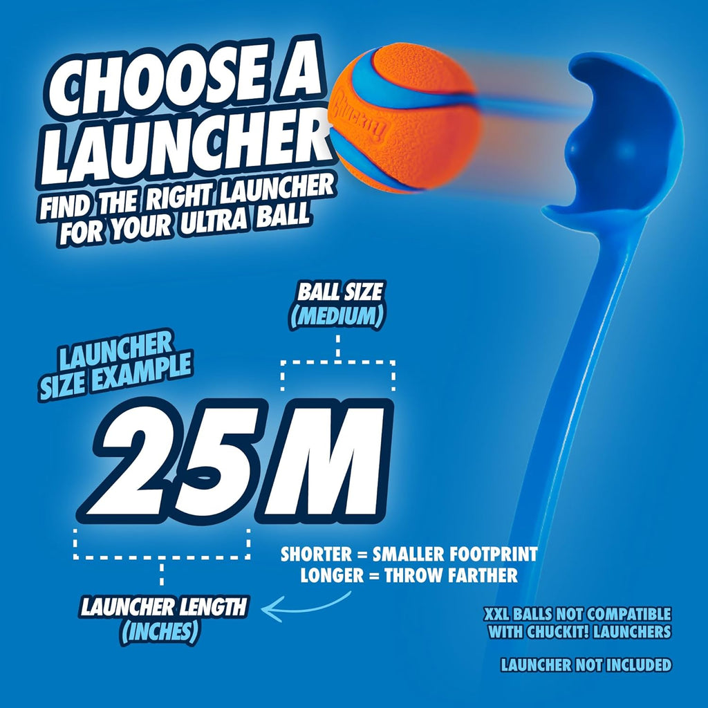 Chuckit! Ultra Ball Dog Toy, Durable Rubber, Medium 2.5-in, 2 Pack