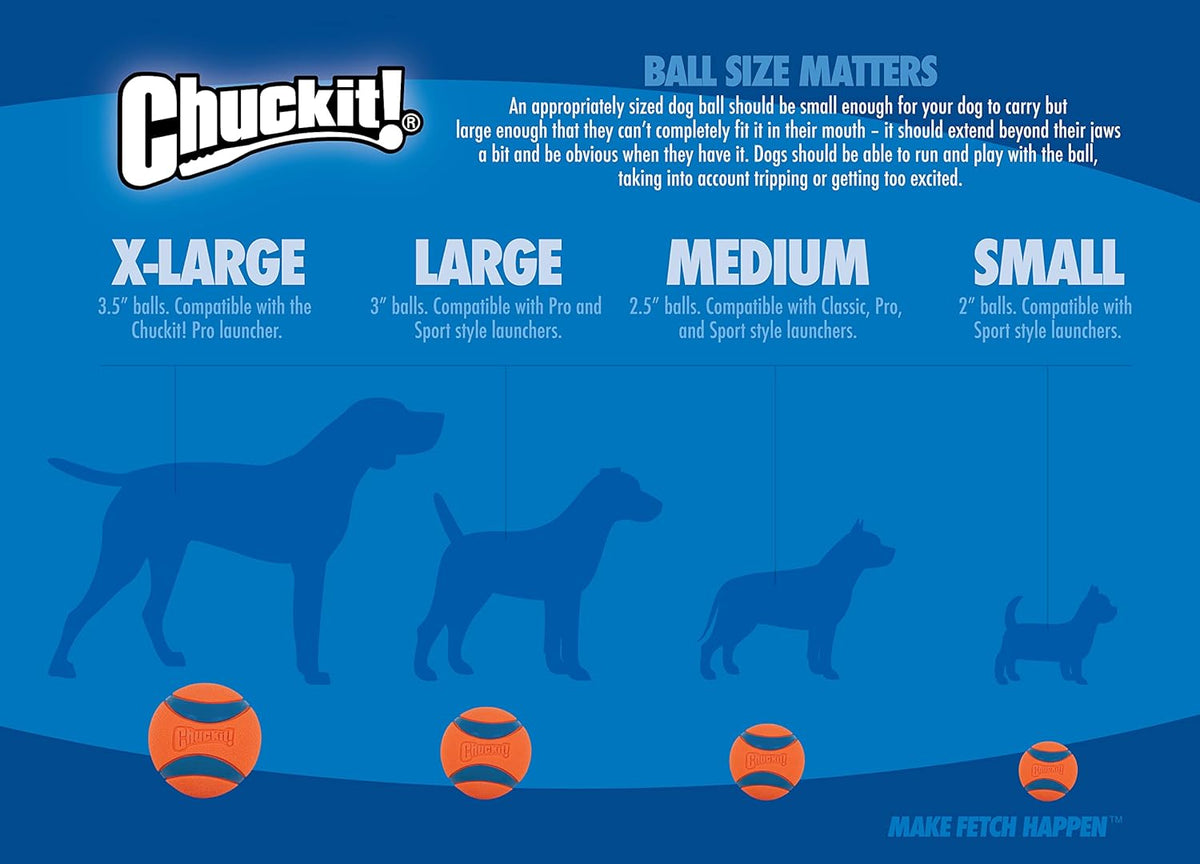 Chuckit! Ultra Ball Dog Toy, Durable Rubber, Medium 2.5-in, 2 Pack