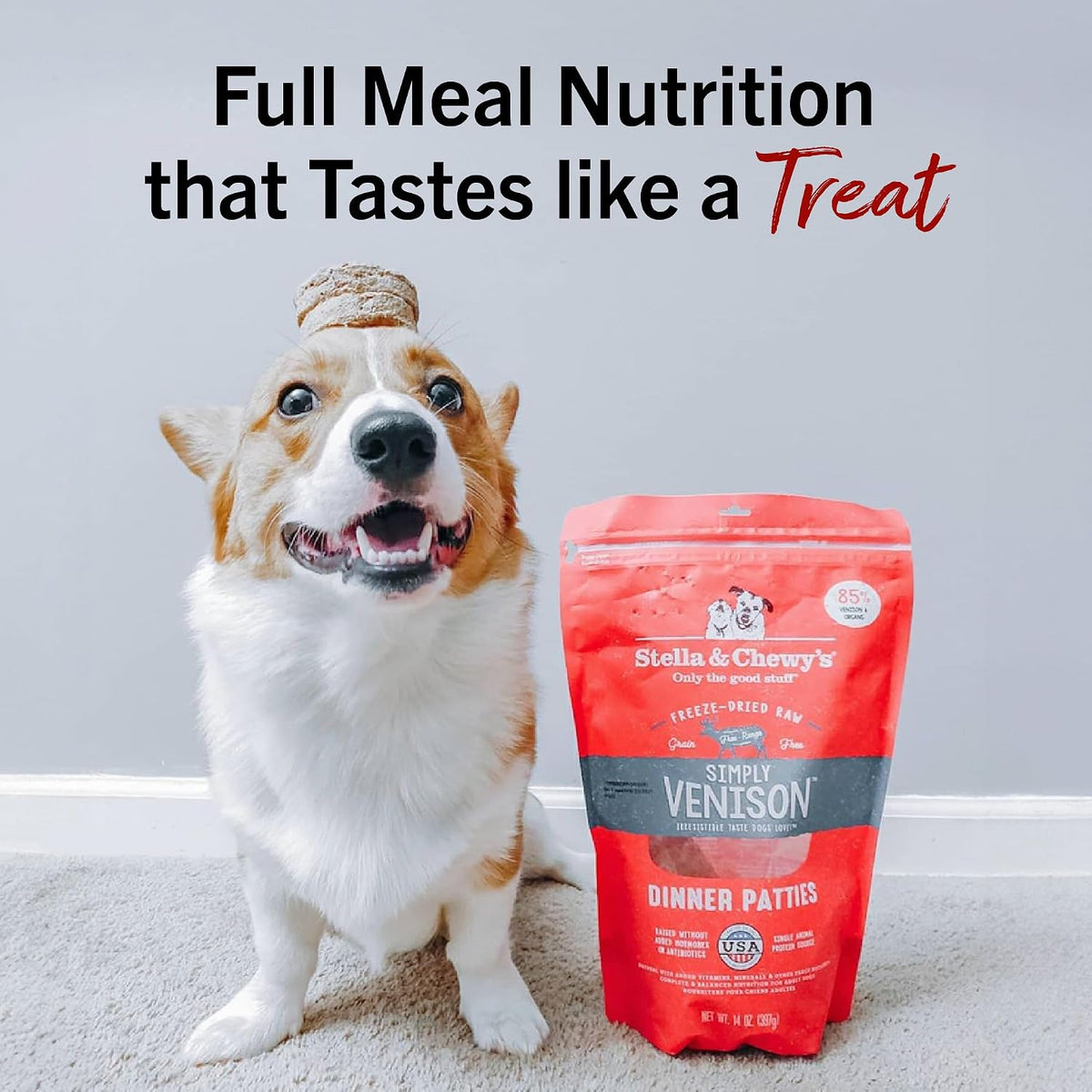 Stella & Chewy’s Freeze Dried Raw Dinner Patties – Grain Free Dog Food, Protein Rich Stella’s Super Beef Recipe – 5.5 oz