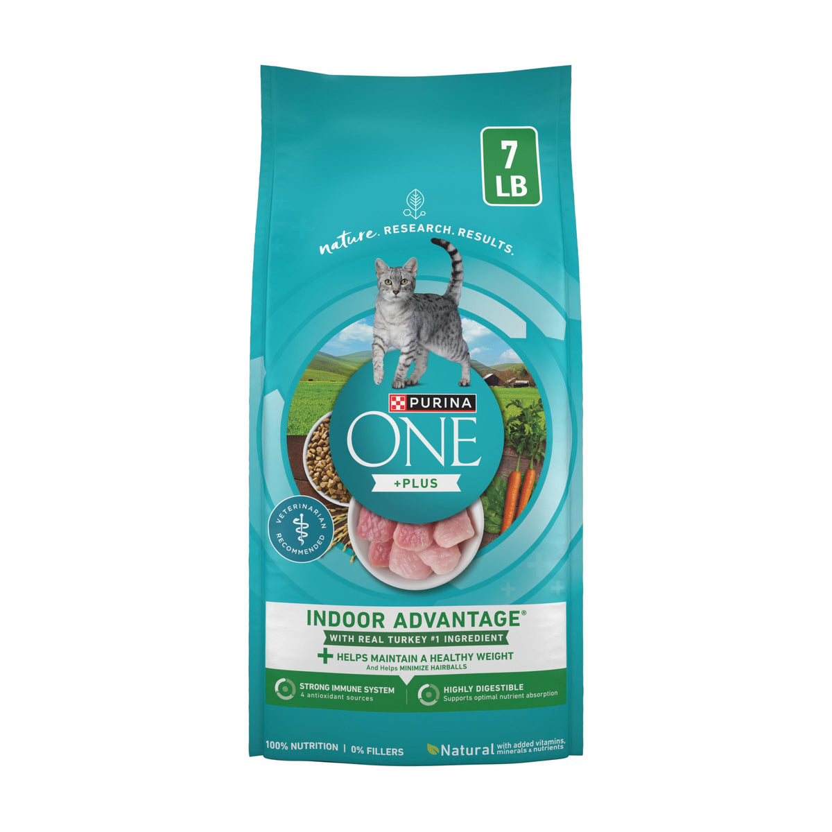 Purina ONE Indoor Advantage Weight Control Dry Cat Food, 16 lb Bag