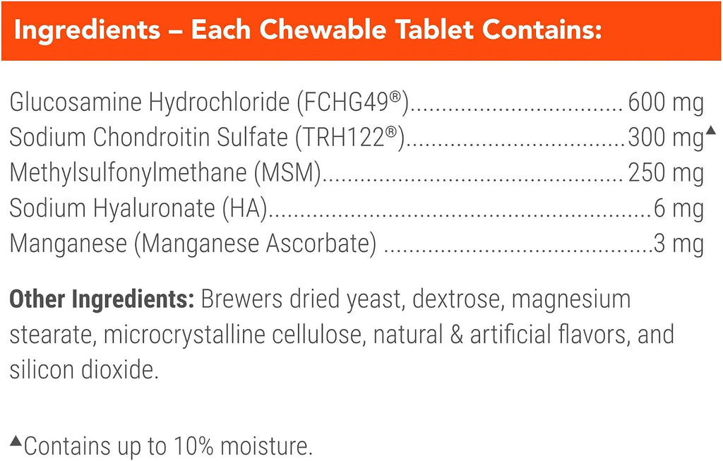 Nutramax Cosequin Joint Supplement for Dogs, Chewable Tablets, 132ct
