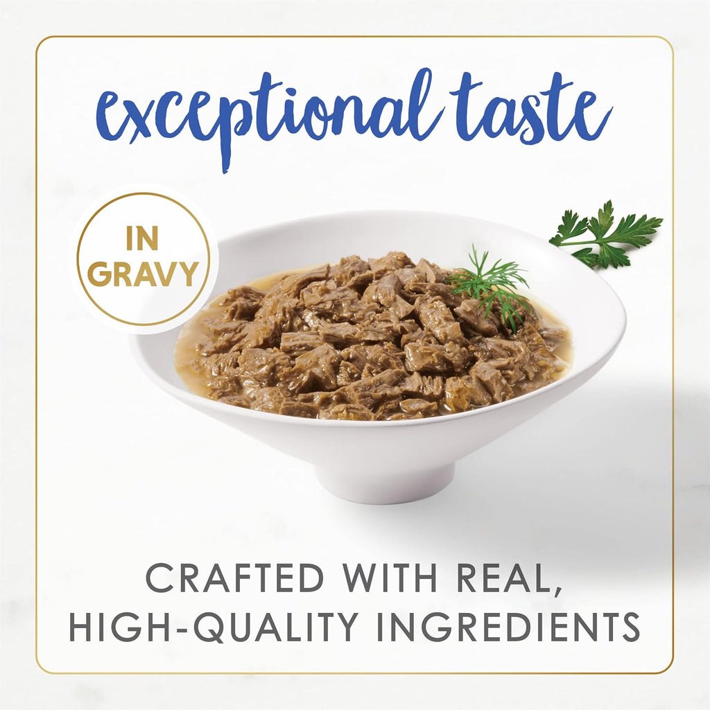 Purina Fancy Feast Gravy Lovers, Poultry & Beef Wet Cat Food, 3oz, 24-Pack