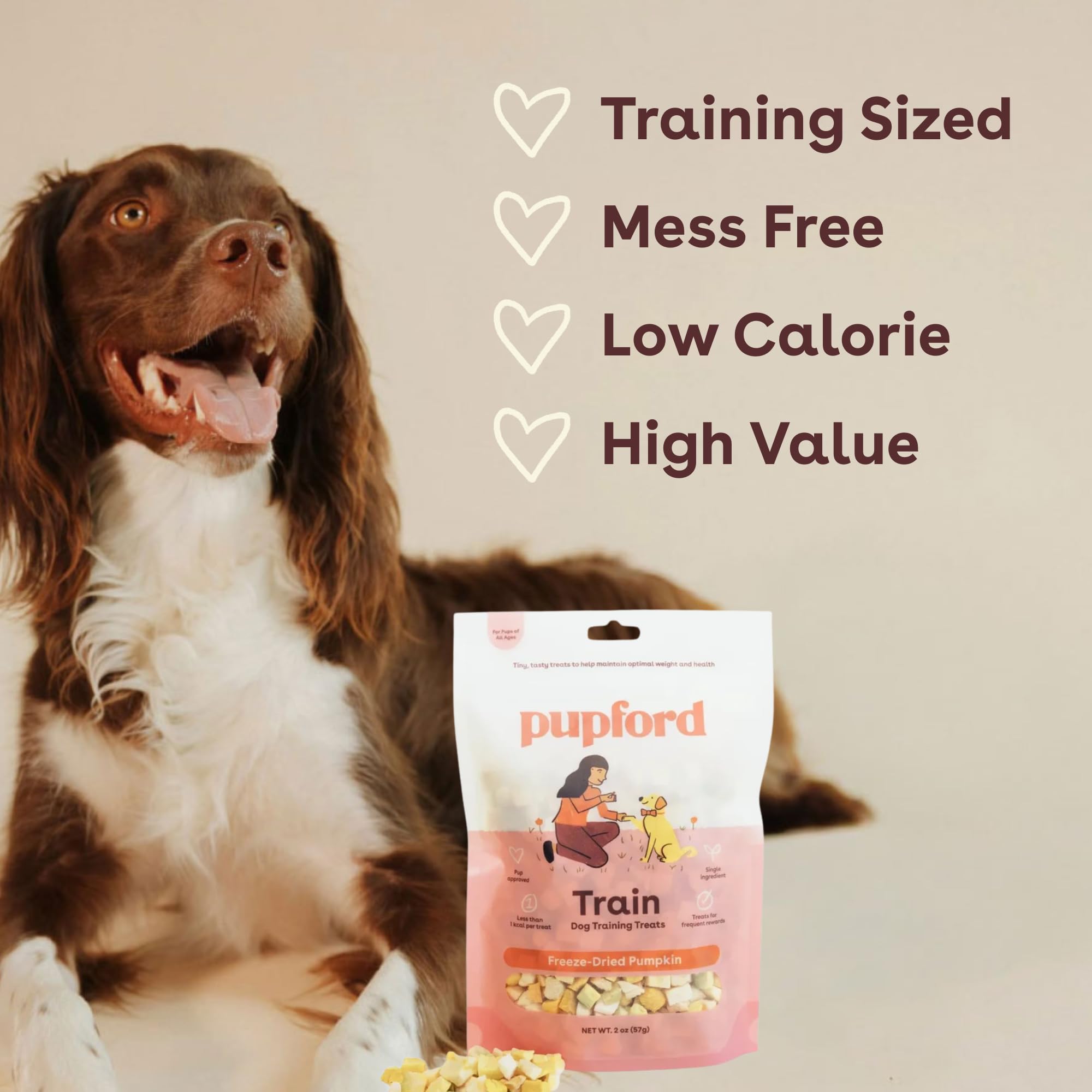 Pupford Freeze Dried Training Treats for Dogs & Puppies (Chicken, 4 oz)
