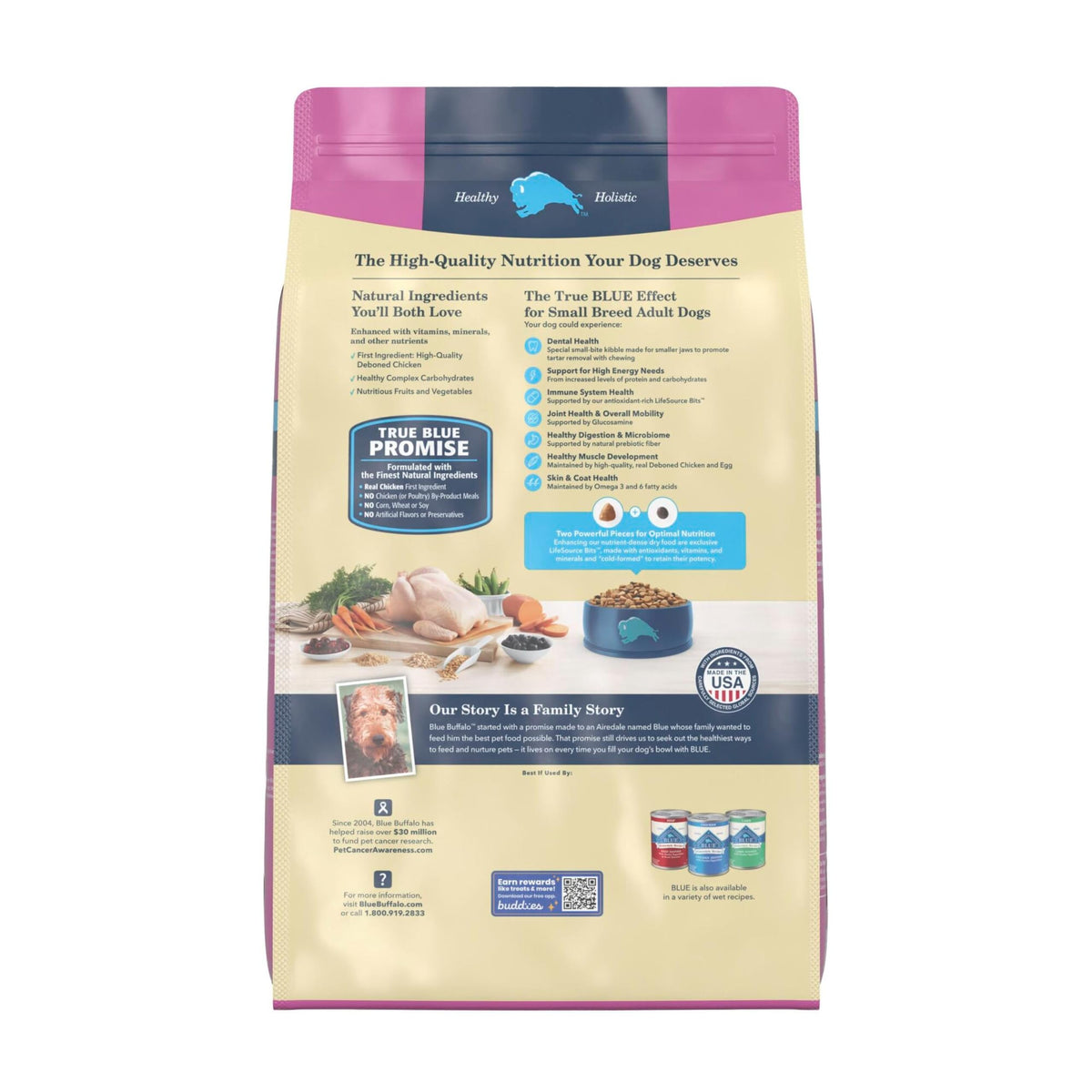 Blue Buffalo Life Protection Formula Chicken Small Breed Dry Dog Food, 5 lb
