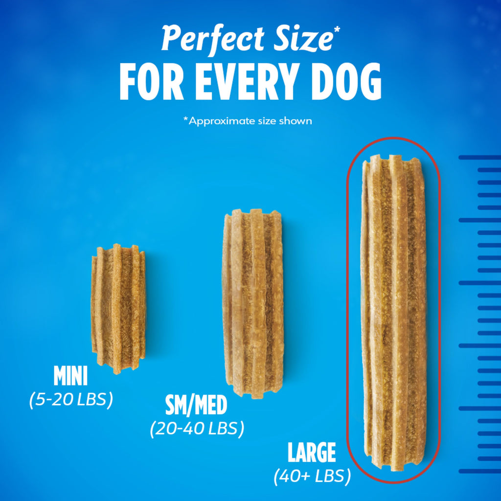 Dentalife Purina Daily Oral Care Dental Dog Treats for Large Dogs, 30 ct