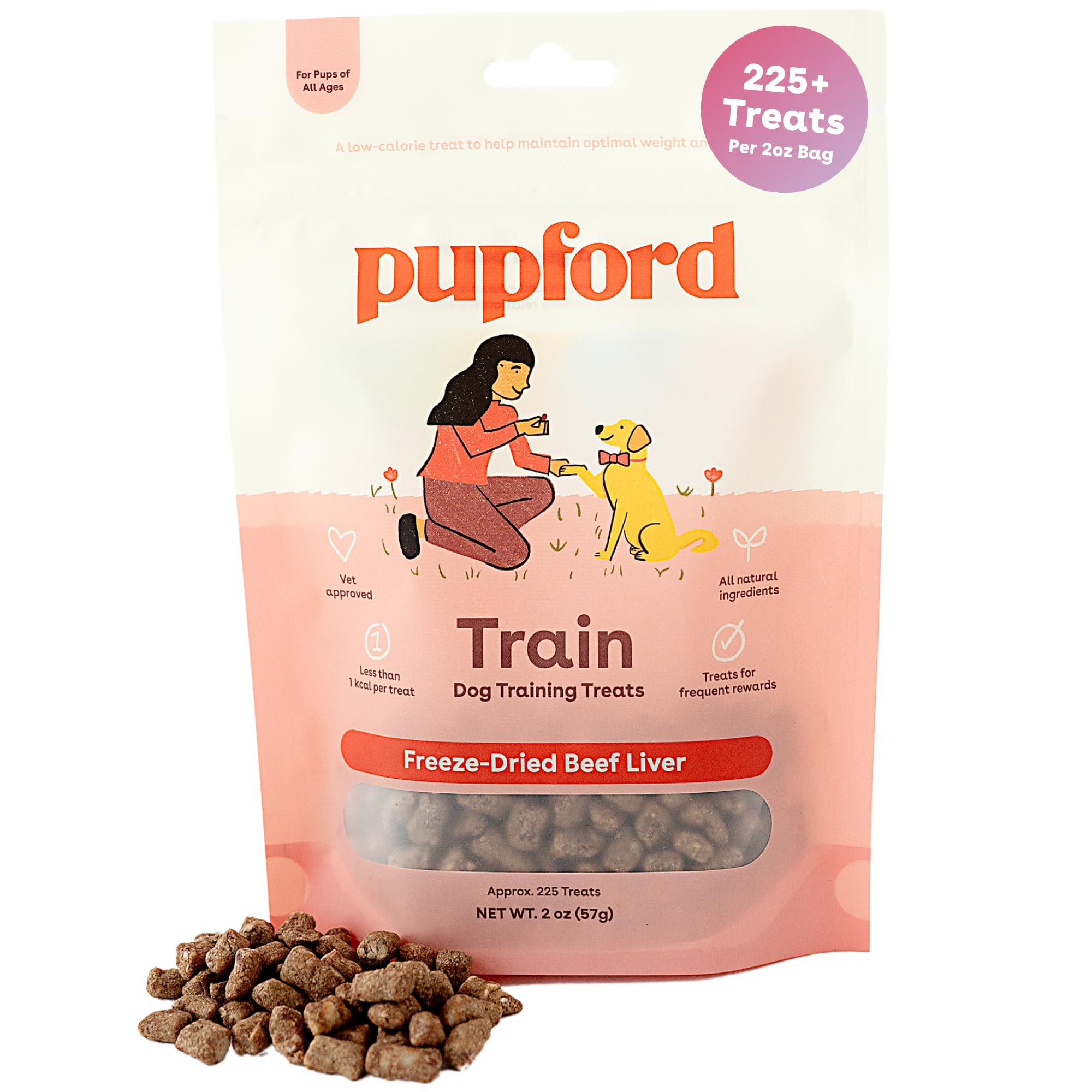 Pupford Freeze Dried Training Treats for Dogs & Puppies (Chicken, 4 oz)