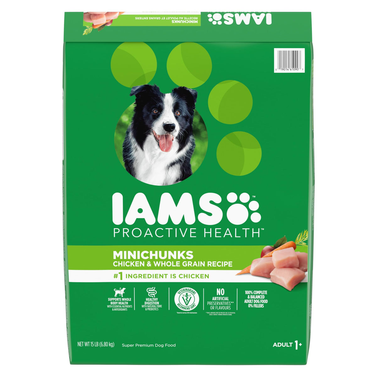 IAMS Proactive Health Adult Minichunks Dry Dog Food, Chicken, 40 lb