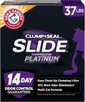 ARM & HAMMER Slide Platinum Easy Clean-Up Clumping Cat Litter, 37 Lbs