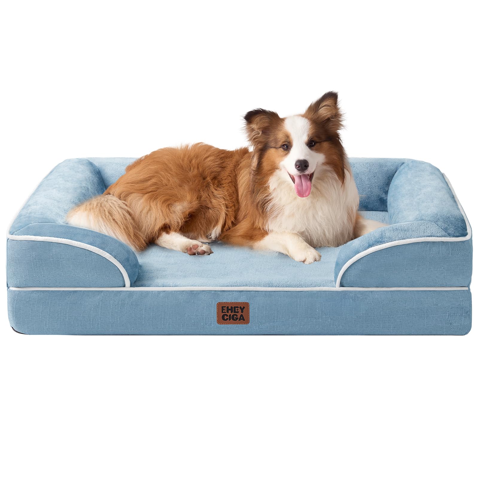 EHEYCIGA Orthopedic Extra Large Dog Bed, Waterproof Washable XL Pet Bed 44"