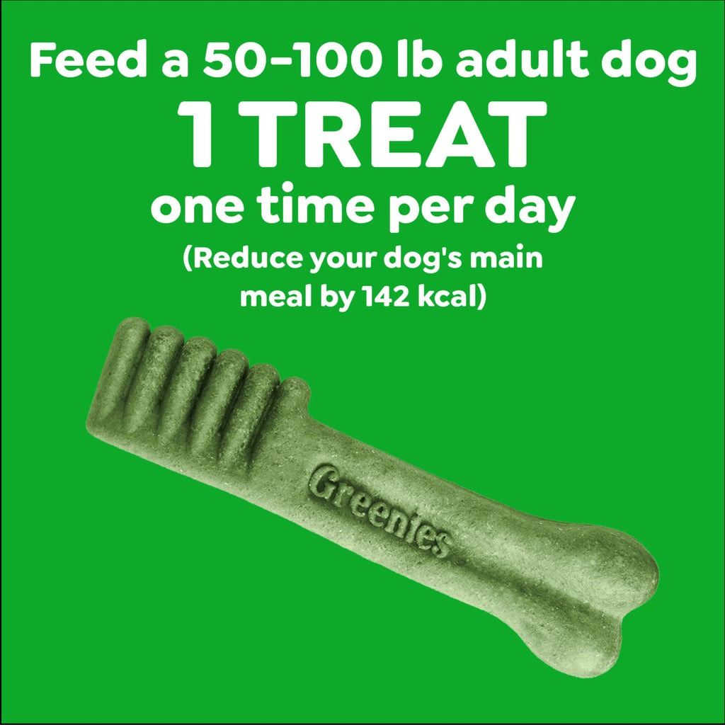 Greenies Large Natural Dental Dog Treats, Original Flavor, 17 Count