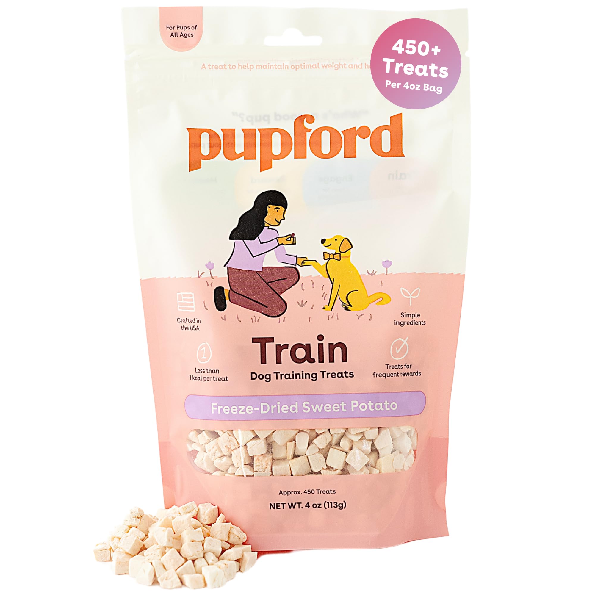 Pupford Freeze Dried Training Treats for Dogs & Puppies (Chicken, 4 oz)